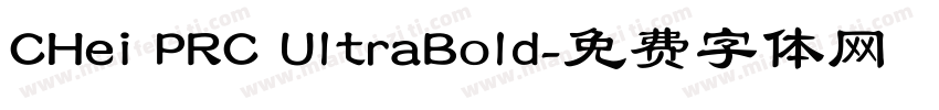 CHei PRC UltraBold字体转换